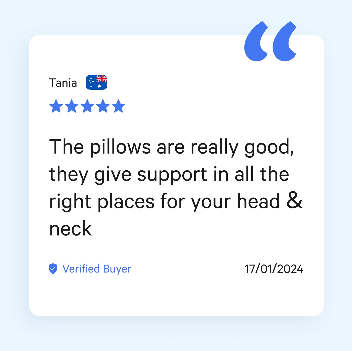 Derila Pillow For Side Sleepers | Neck & Shoulder Support